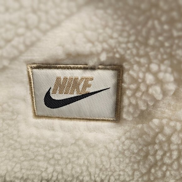Nike Sportswear Icon Clash Long Sherpa Jacket White NWT Women's Size M - Picture 8 of 14